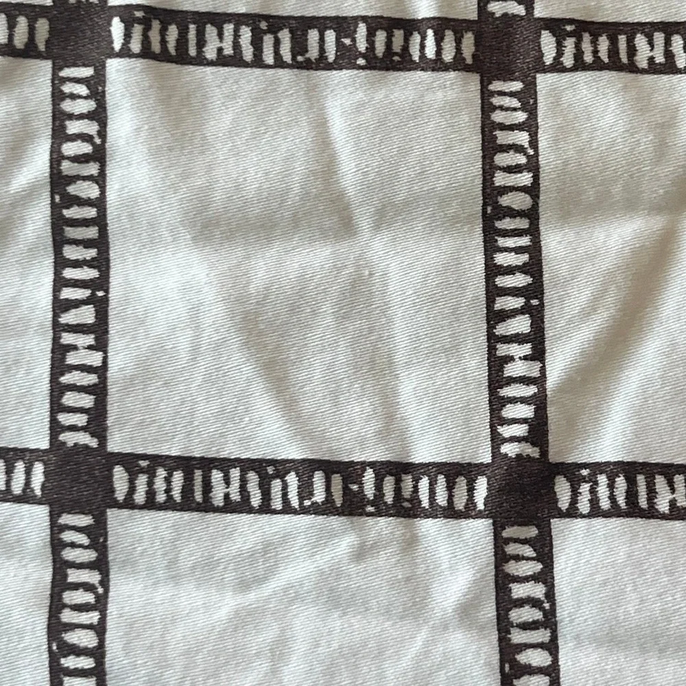 Lauren Ralph Lauren Dorian Windowpane King Sheet Set Cotton Brown Cream Grid